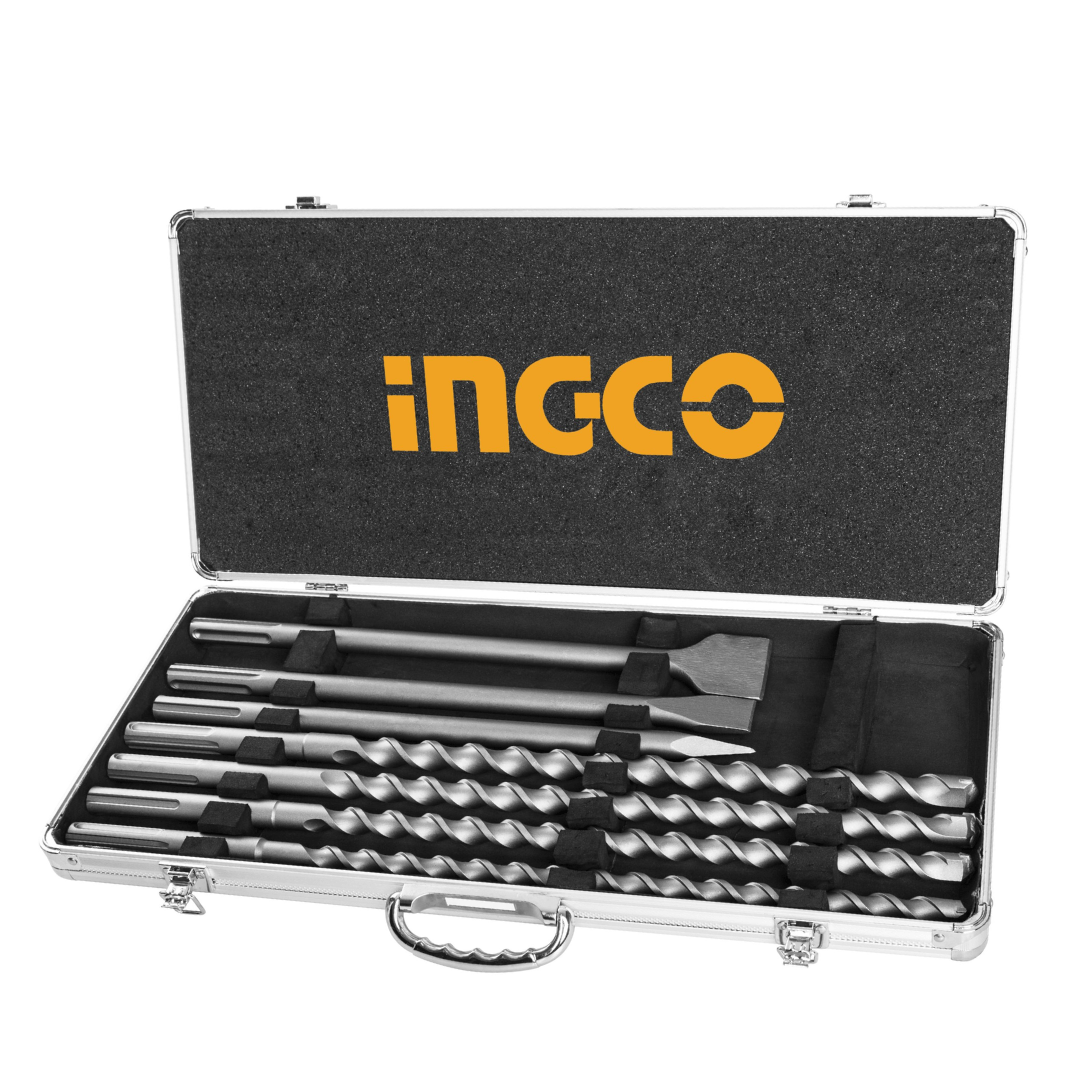 Ingco Drill Bits Ingco SDS Max Hammer Drill Bit & Chisel Set – AKD5075