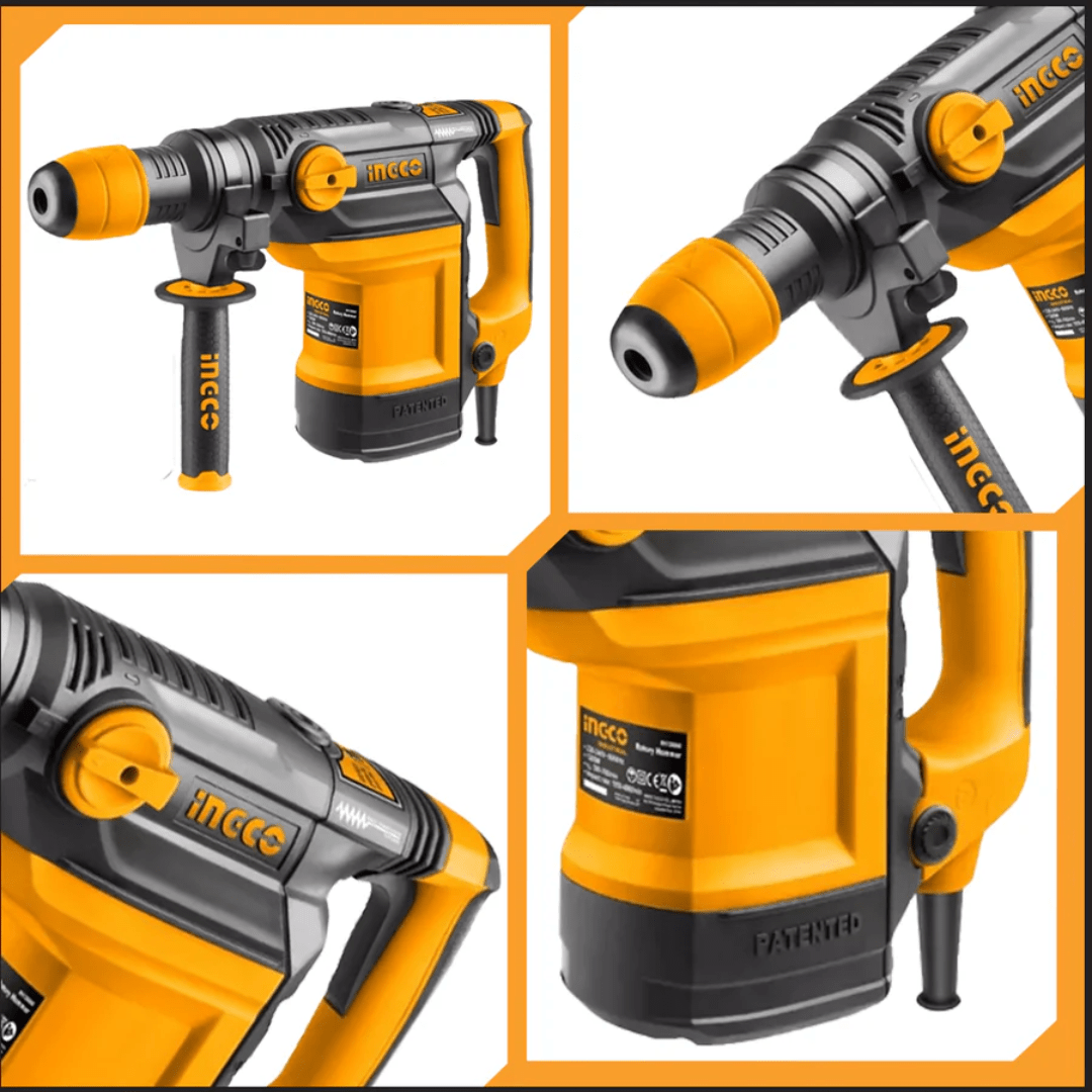 Ingco Drill Ingco SDS Max Rotary Hammer Drill 1200W 38mm - RH120068