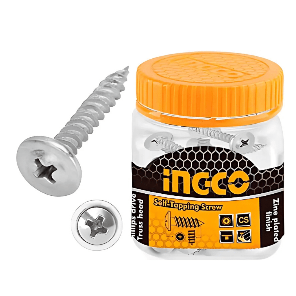Ingco Fasteners Ingco Self-Tapping Screws ST4.2x19mm & ST4.2x25mm – HWPS4201921 & HWSS4202511