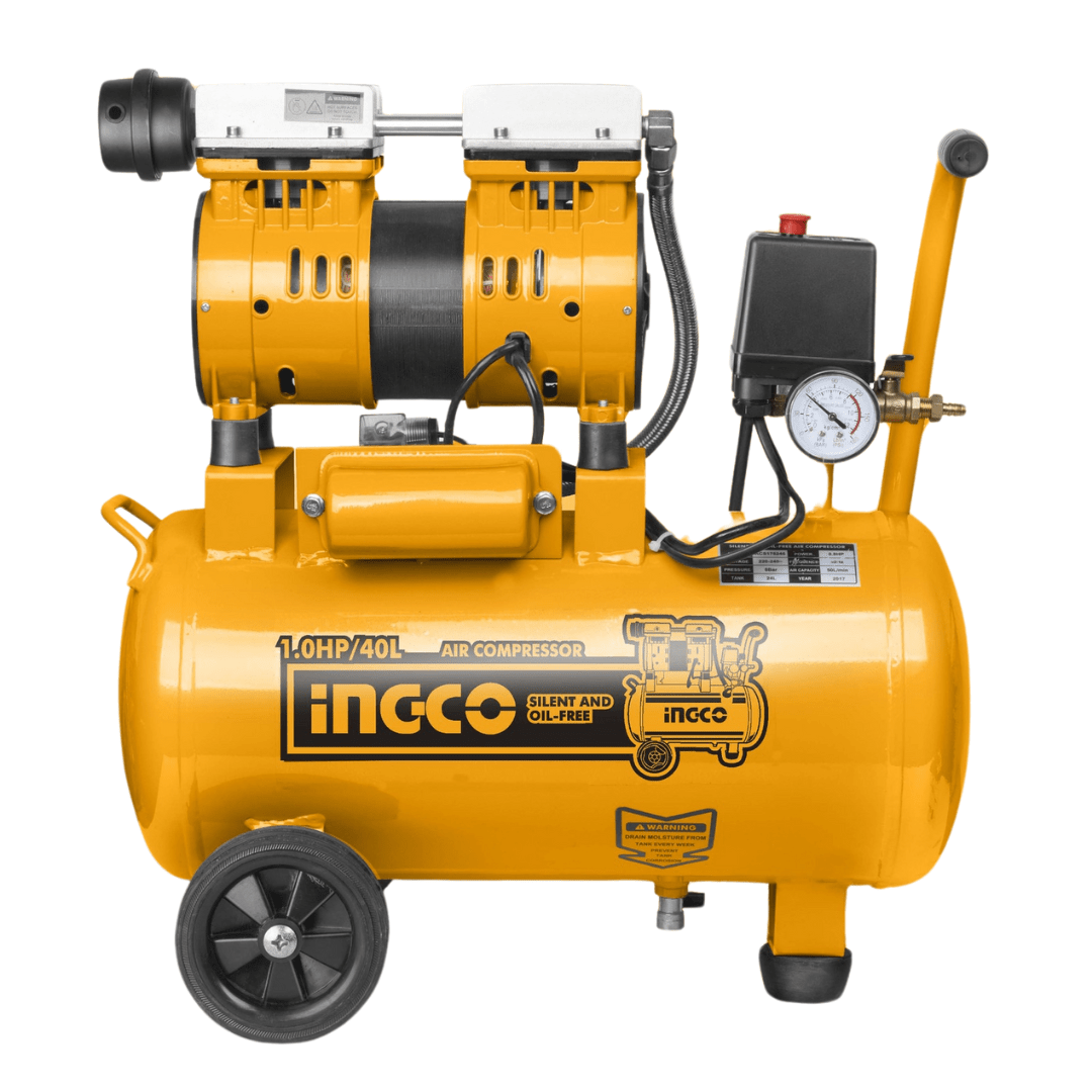 Ingco Compressor & Air Tool Accessories Ingco Silent And Oil Free Air Compressor 1.0HP 40L - ACS175406