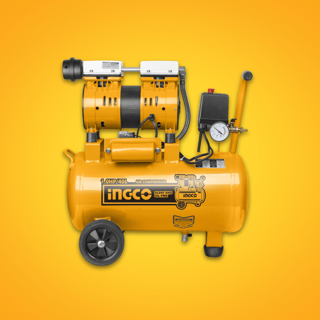 Ingco Compressor & Air Tool Accessories Ingco Silent And Oil Free Air Compressor 1.0HP 40L - ACS175406