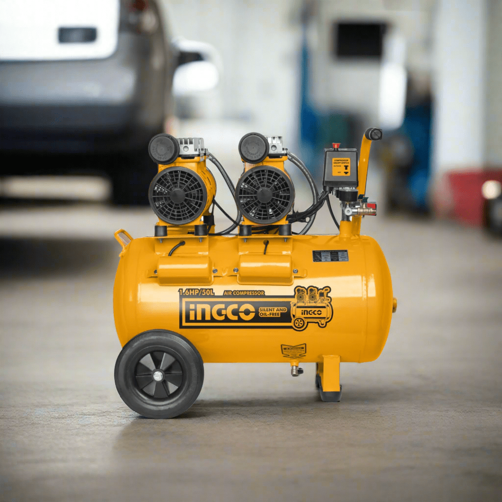Ingco Compressor & Air Tool Accessories Ingco Silent And Oil Free Air Compressor 1.6HP 50L - ACS215506