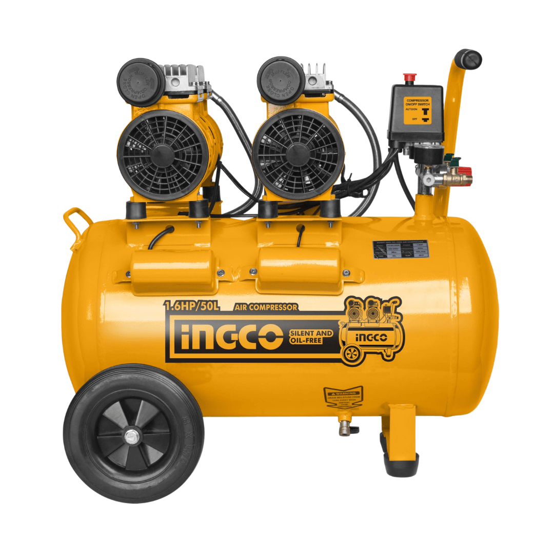 Ingco Compressor & Air Tool Accessories Ingco Silent And Oil Free Air Compressor 1.6HP 50L - ACS215506