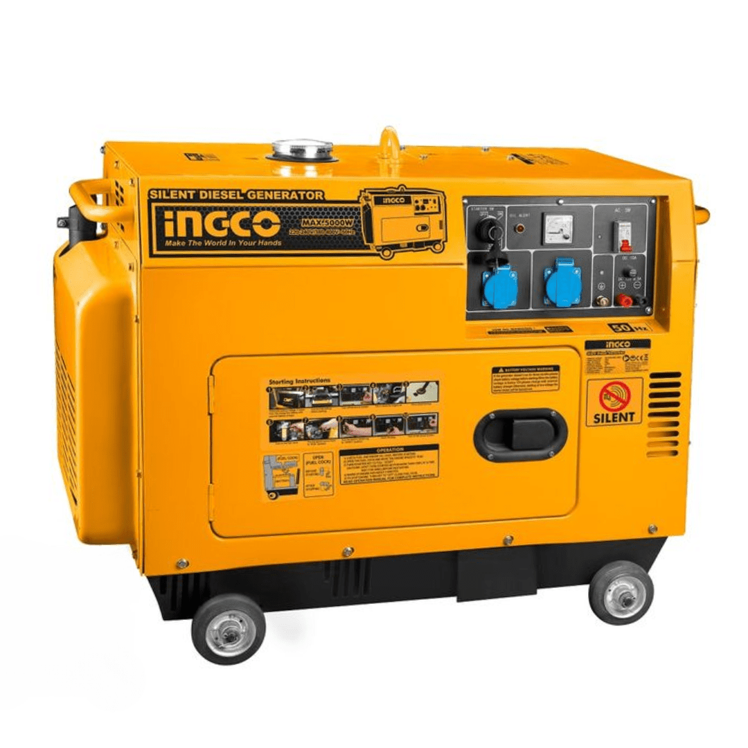 Ingco Generator Ingco Single Phase Diesel Generator 5KW with Electric Start - GSE50001