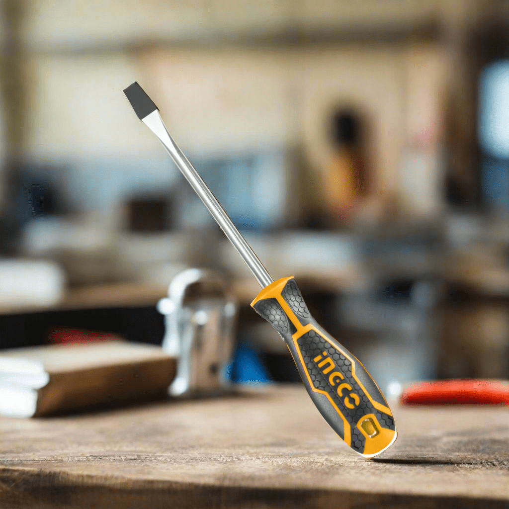 Ingco Screwdrivers Ingco Slotted Screwdriver 5.5mm & 6.5mm - HS285100 & HS286150