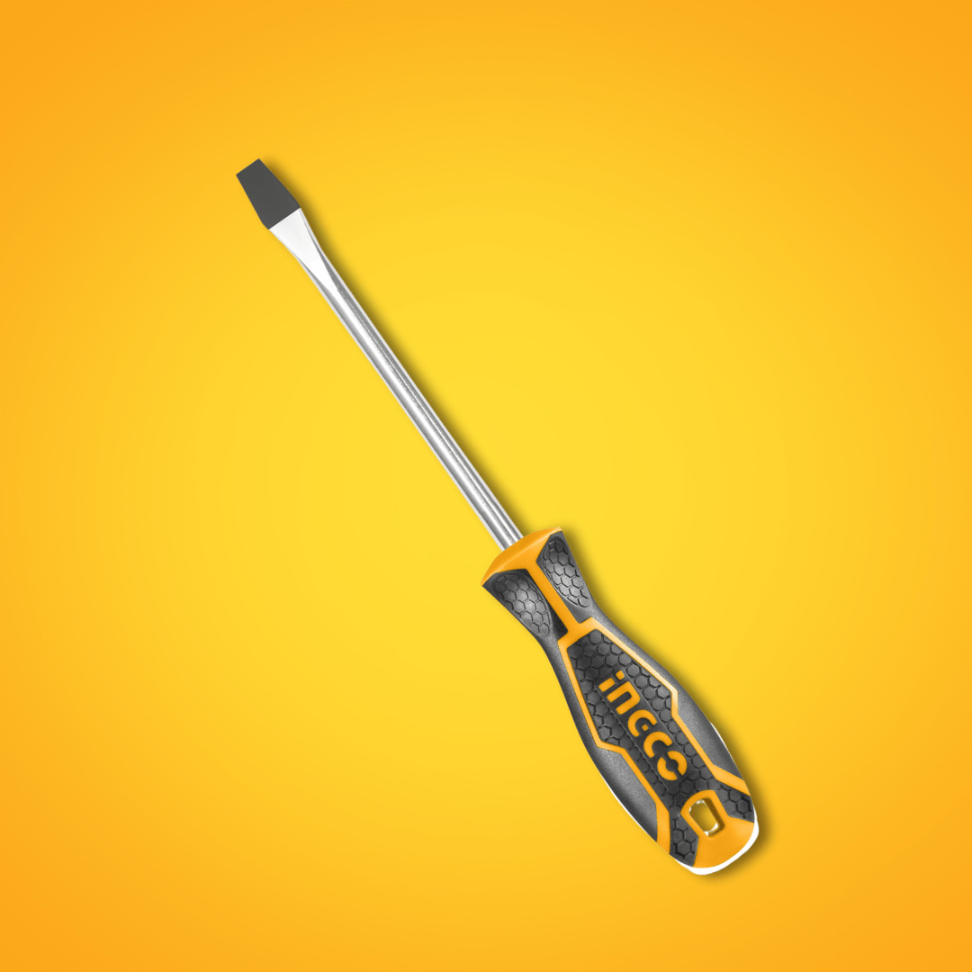 Ingco Screwdrivers Ingco Slotted Screwdriver 5.5mm & 6.5mm - HS285100 & HS286150