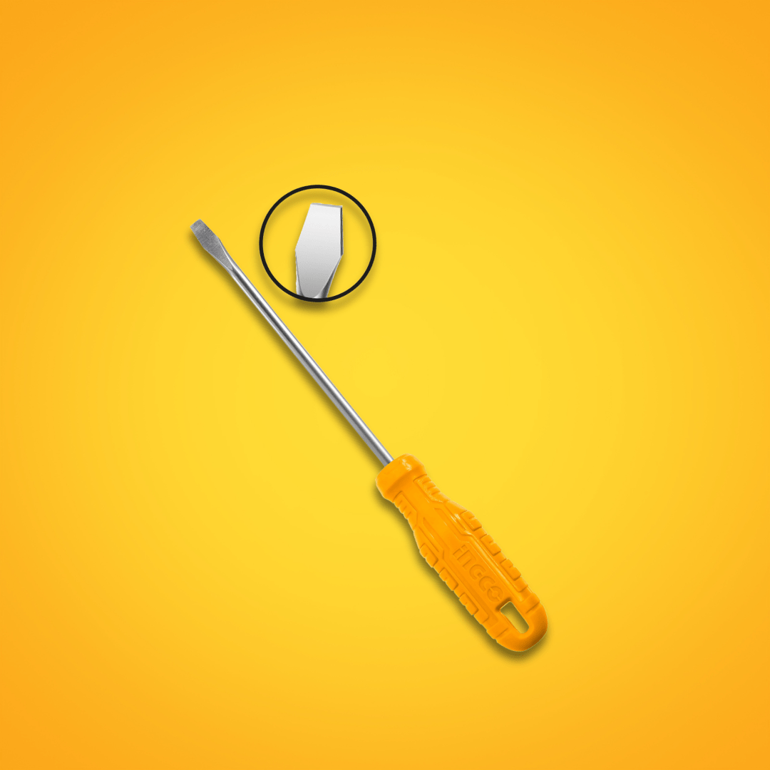 Ingco Screwdrivers Ingco Slotted Screwdriver 5mm & 6mm - HS585100 & HS586150