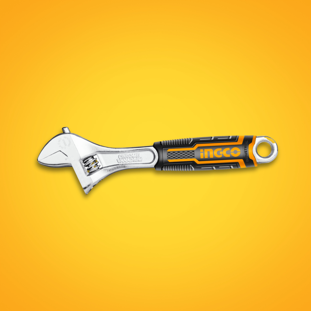 Ingco Wrenches Ingco Soft Handle Adjustable Wrench 6" to 12" – HADW13-Series
