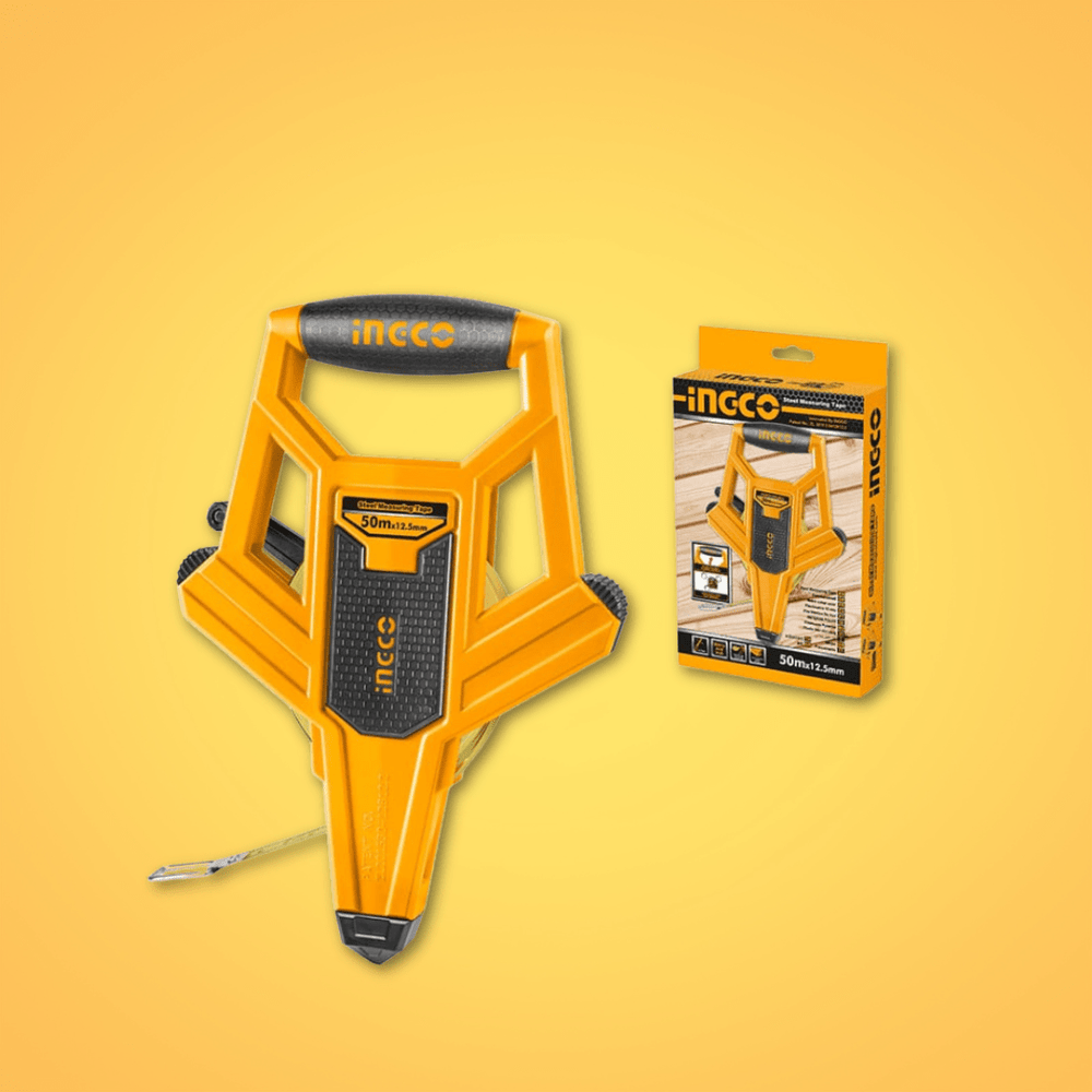 Ingco Tape Measure Ingco Steel Measuring Tape 50m x 12.5mm- HSMT8550