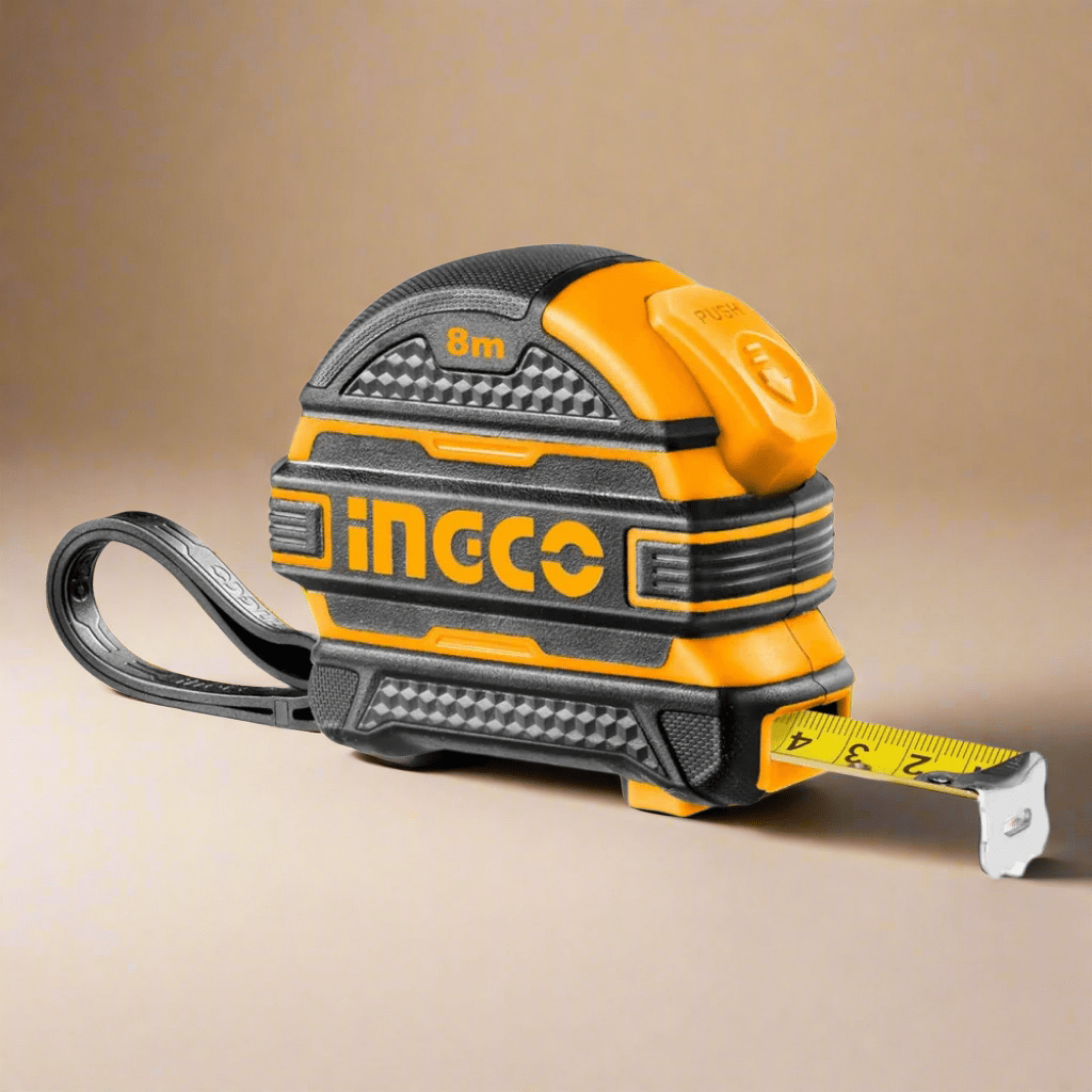 Ingco Tape Measure Ingco Steel Measuring Tape 8m x 25mm with Self-Lock Function – HSMT08825