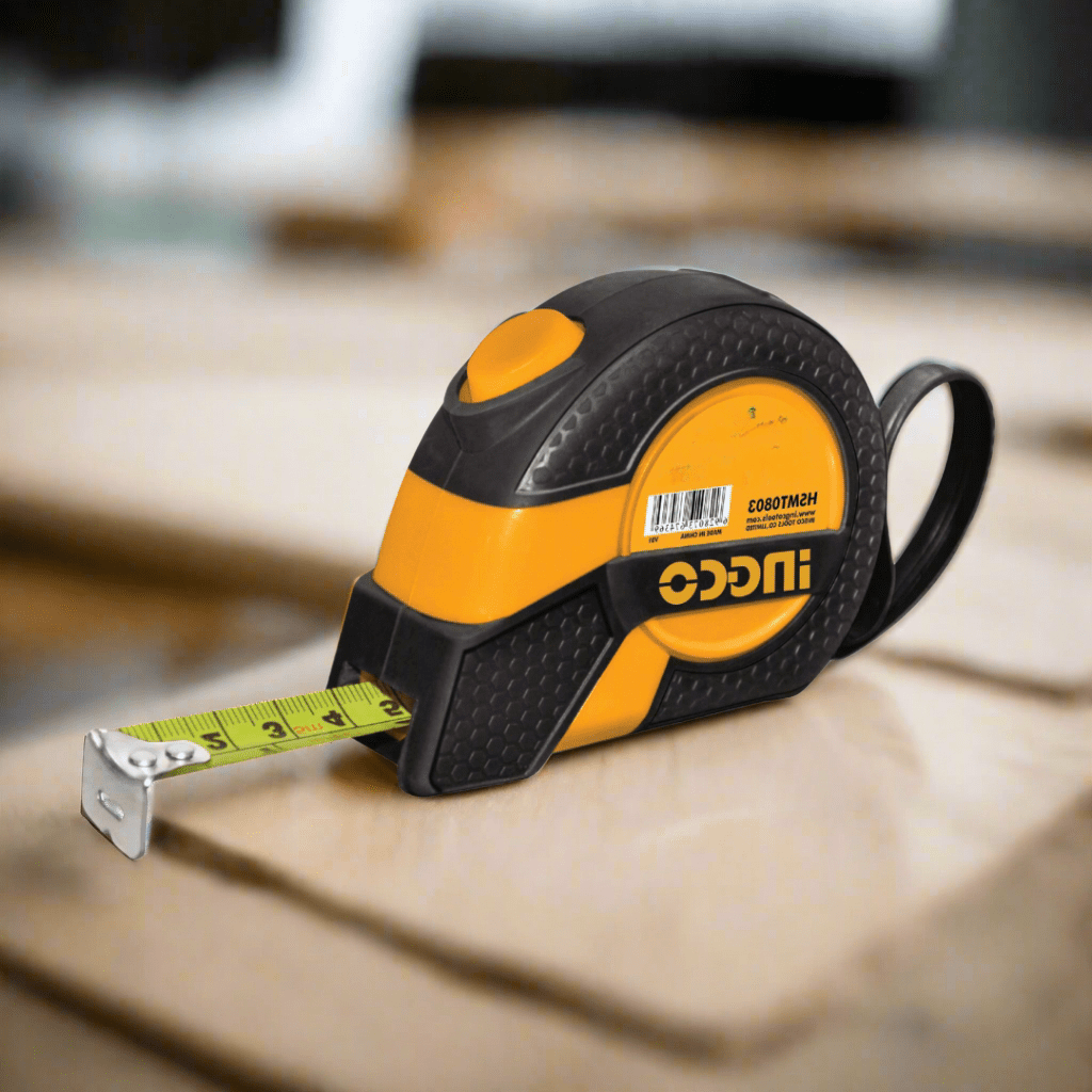 Ingco Tape Measure Ingco Steel Measuring Tape with Rubber Cover and Self-Lock Function - HSMT Series