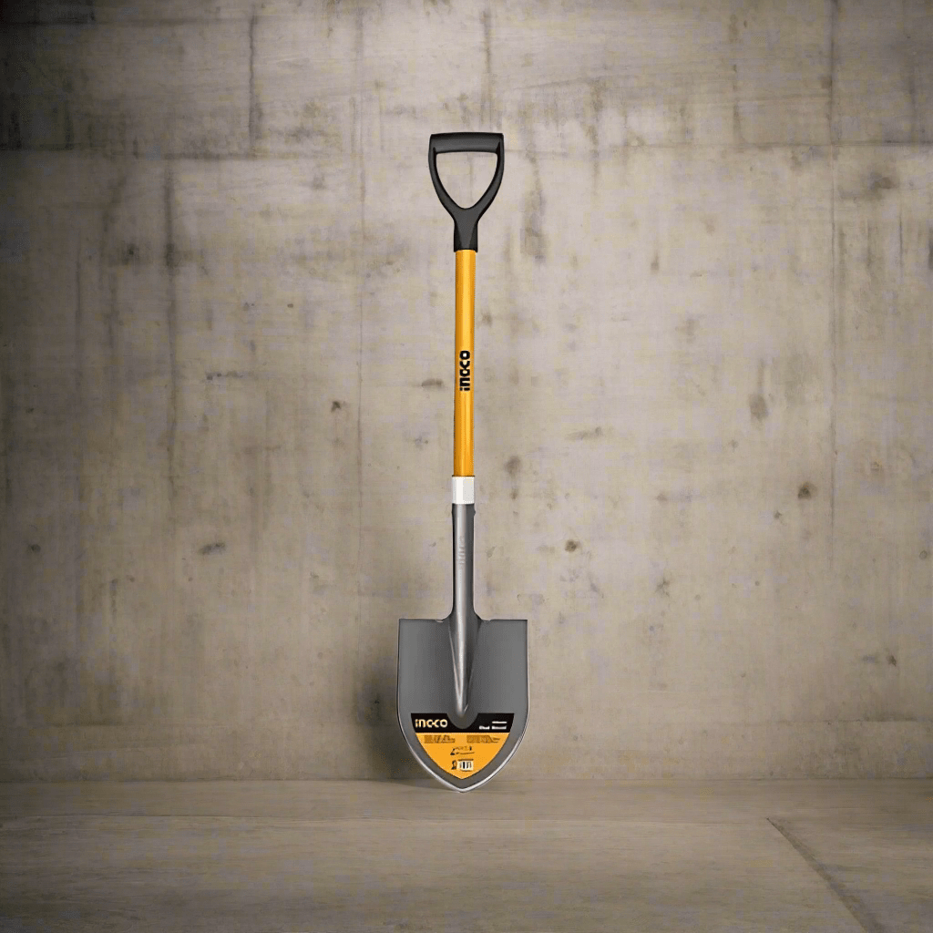 Ingco Gardening Tool Ingco Steel Shovel With Fiberglass Handle - HSSLH05