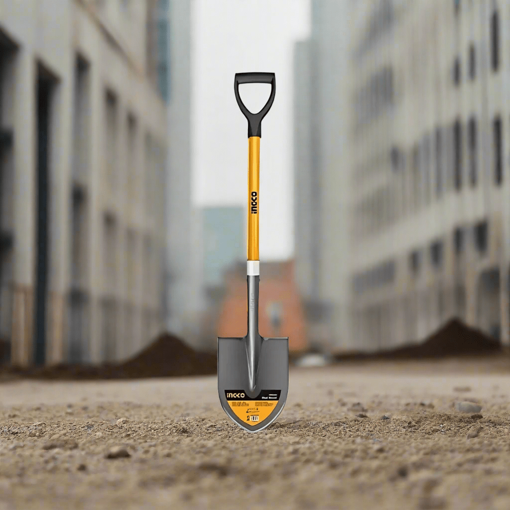 Ingco Gardening Tool Ingco Steel Shovel With Fiberglass Handle - HSSLH05