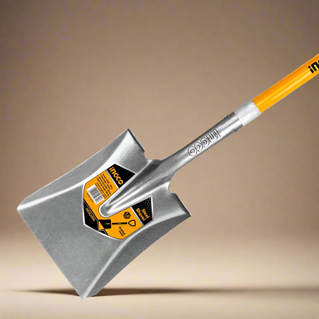 Ingco Gardening Tool Ingco Steel Spade With Fiberglass Handle - HSSLH06