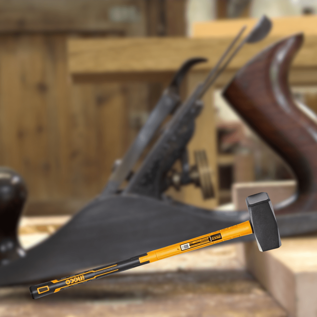 Ingco Hammers Mallets & Sledges Ingco Stone Hammer 5Kg Fiberglass Handle 90cm - HSTH03598