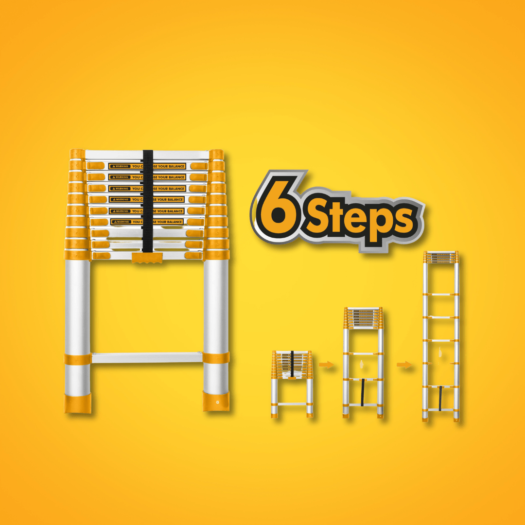 Ingco Ladder Ingco Telescopic Ladder 6 Steps & 10 Steps