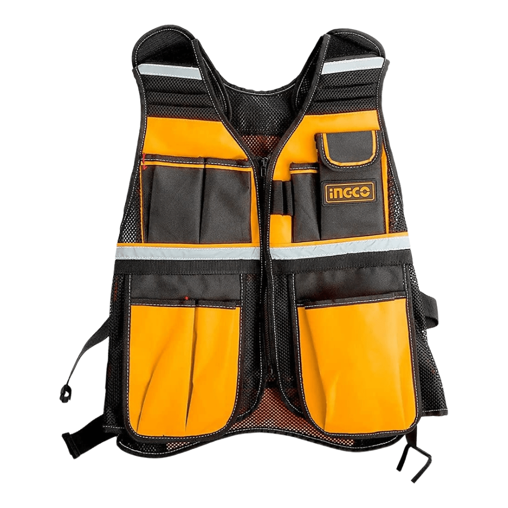 Ingco Tool Boxes Bags & Belts Ingco Tool Vest with 17 Pockets & Adjustable Fit – HTVT09028