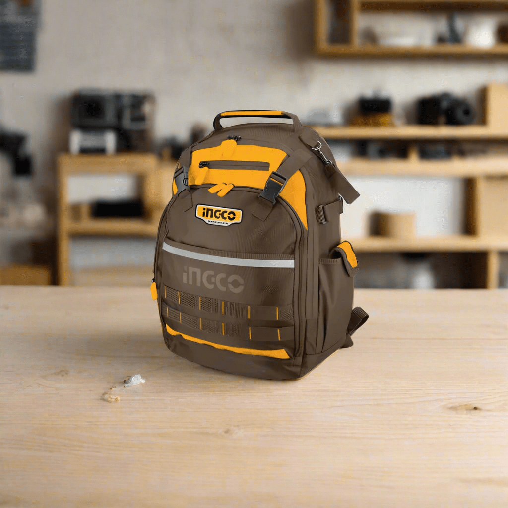 Ingco Tool Boxes Bags & Belts Ingco Tools Backpack with Rigid Frame & Multiple Pockets – HBP01028