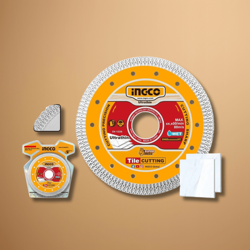 Ingco Grinding & Cutting Wheels Ingco Ultrathin Diamond Cutting Disc 4½" to 9" – DMD08 Series