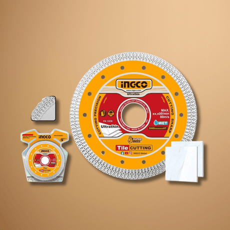 Ingco Grinding & Cutting Wheels Ingco Ultrathin Diamond Cutting Disc 4½" to 9" – DMD08 Series