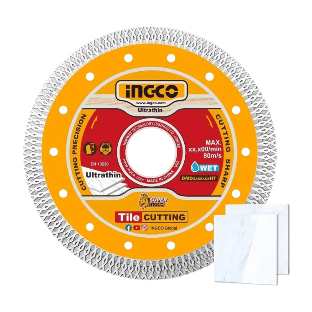 Ingco Grinding & Cutting Wheels Ingco Ultrathin Diamond Cutting Disc 4½" to 9" – DMD08 Series