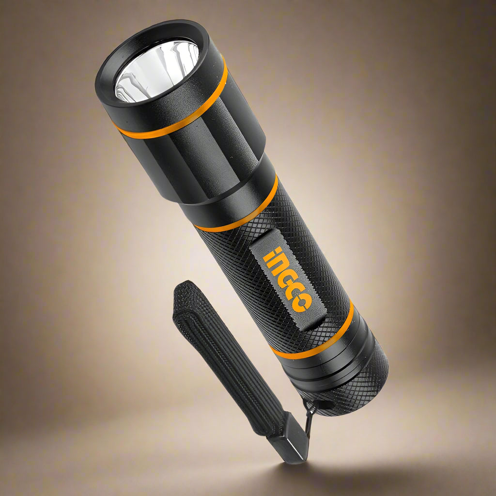 Ingco Specialty Safety Equipment Ingco Waterproof LED Flashlight 250 Lumens - HFL013AAA58