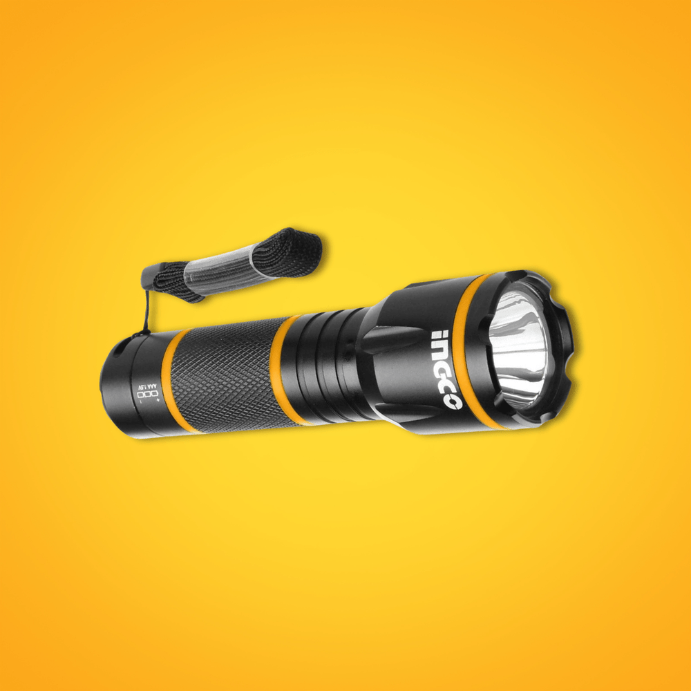 Ingco Outdoor Lighting Ingco Waterproof Non-Rechargeable LED Flashlight - HFL013AAA1