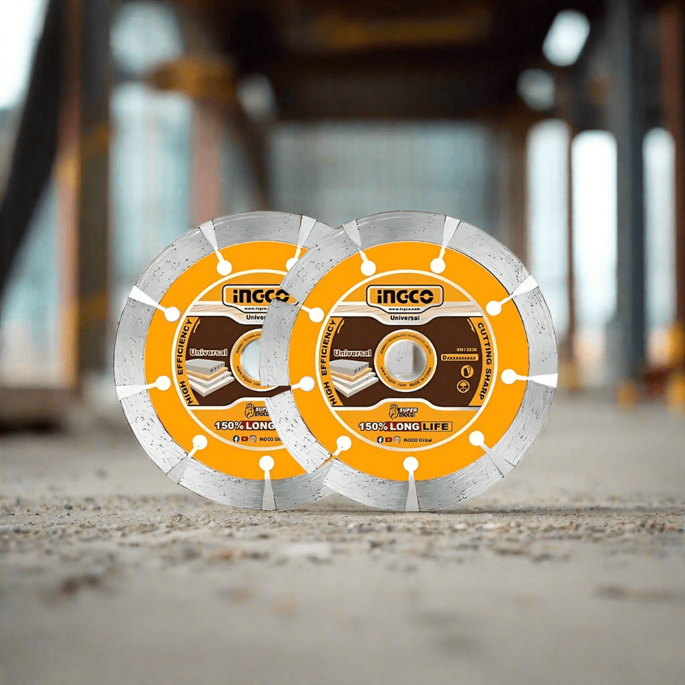 Ingco Grinding & Cutting Wheels Ingco Wet & Dry Diamond Disc 4.5" to 9" with 12mm Blade Width – DMD0-Series