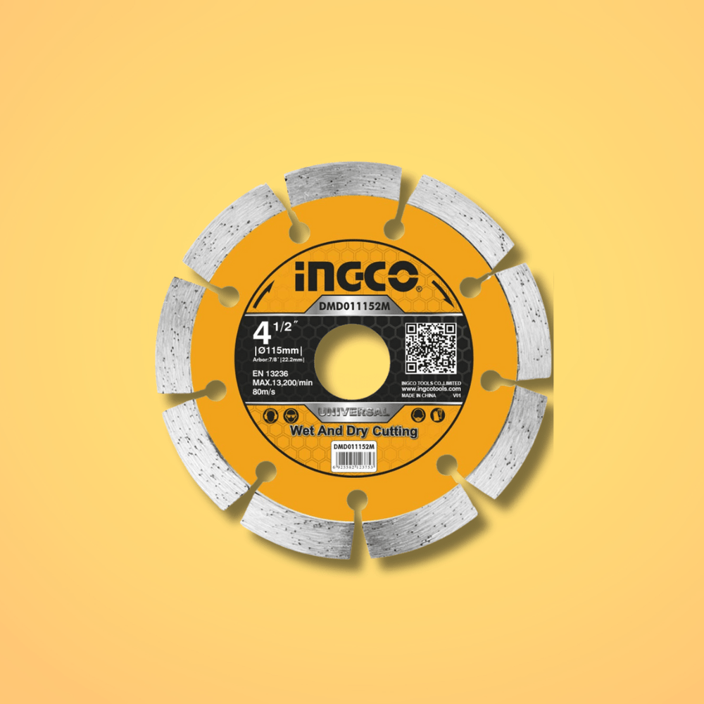 Ingco Grinding & Cutting Wheels Ingco Wet & Dry Diamond Disc with Blade width 10mm - 5", 7" & 9"