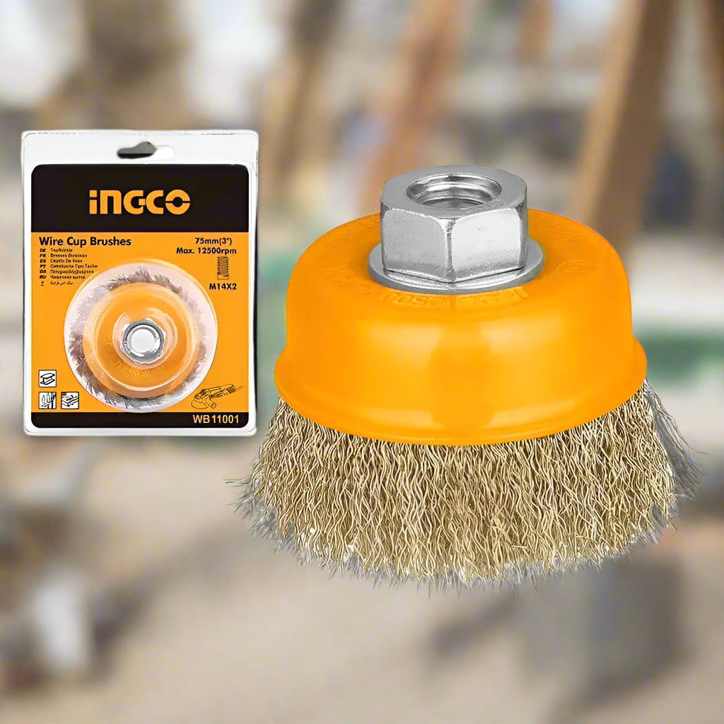 Ingco Wire Wheels & Brushes Ingco Wire Cup Brush 3" & 4" - WB10751 & WB11001