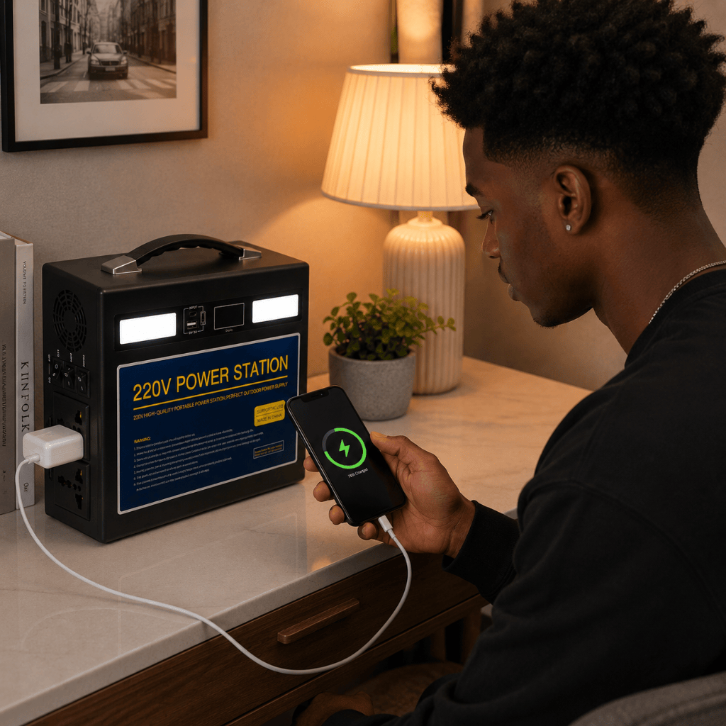 Iyknewly Power Management & Protection Vanpa Black Portable Power Station 400W - ZLPS-FA40027X