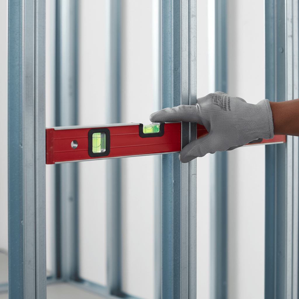 JIB Galvanized Partition Stud for Drywall Systems - 50 × 35 × 3000 mm (0.5 mm)