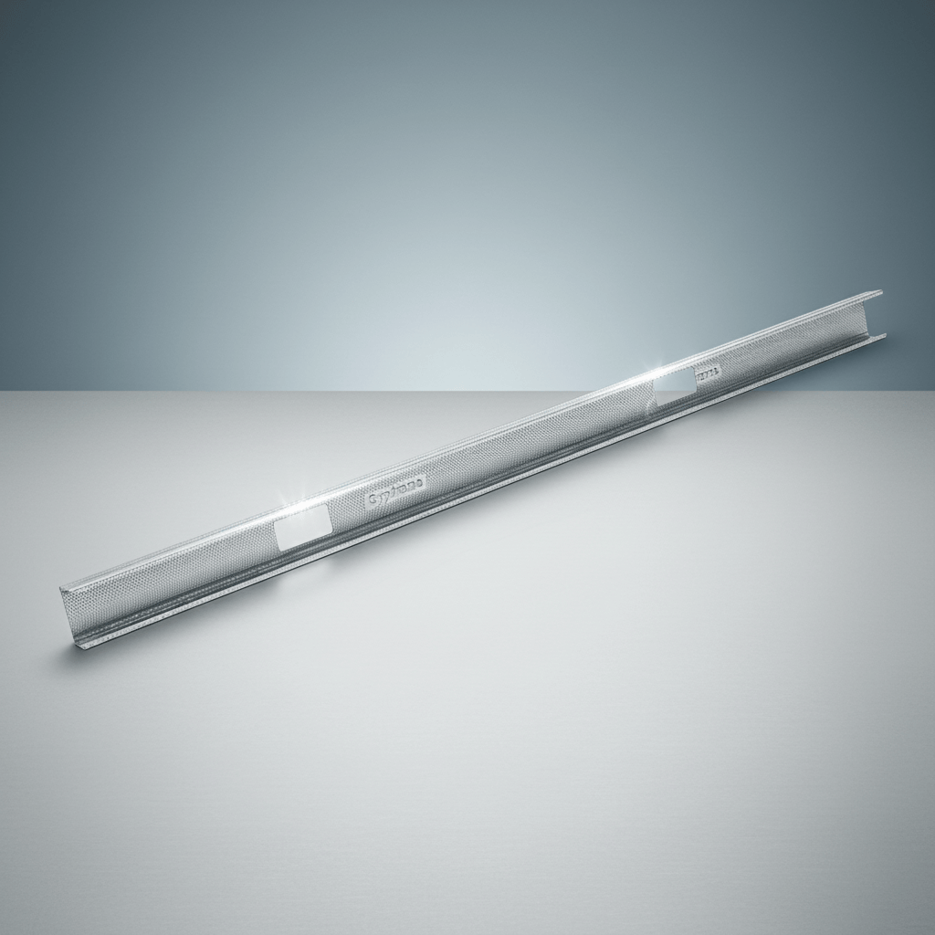 JIB Galvanized Partition Stud for Drywall Systems - 75 × 35 × 3000 mm (0.5 mm)