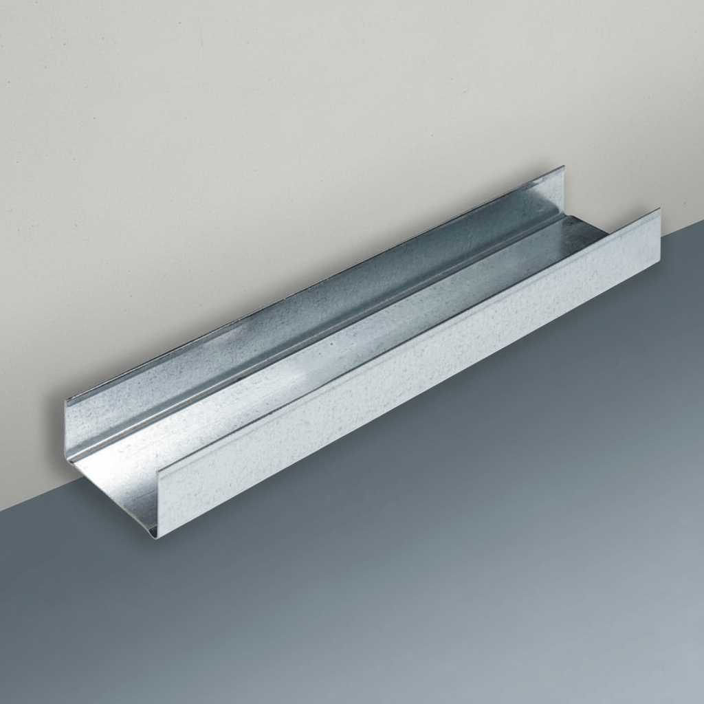 JIB Galvanized Partition Track for Drywall Systems - 50 × 28 × 3000 mm (0.5 mm)