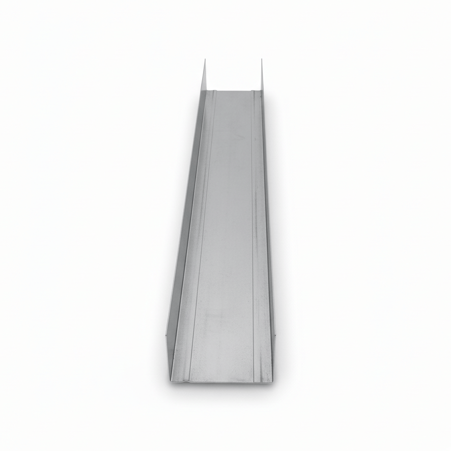 JIB Galvanized Partition Track for Drywall Systems - 50 × 28 × 3000 mm (0.5 mm)