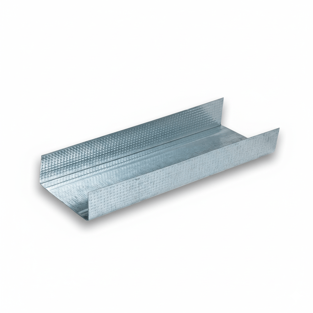 JIB Galvanized Partition Track for Drywall Systems - 75 × 25 × 3000 mm (0.5 mm)