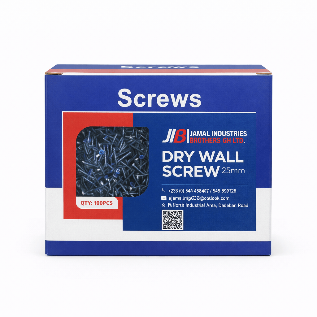 JIB JIB Black Drywall Screws 1,000 Pieces – 25 mm