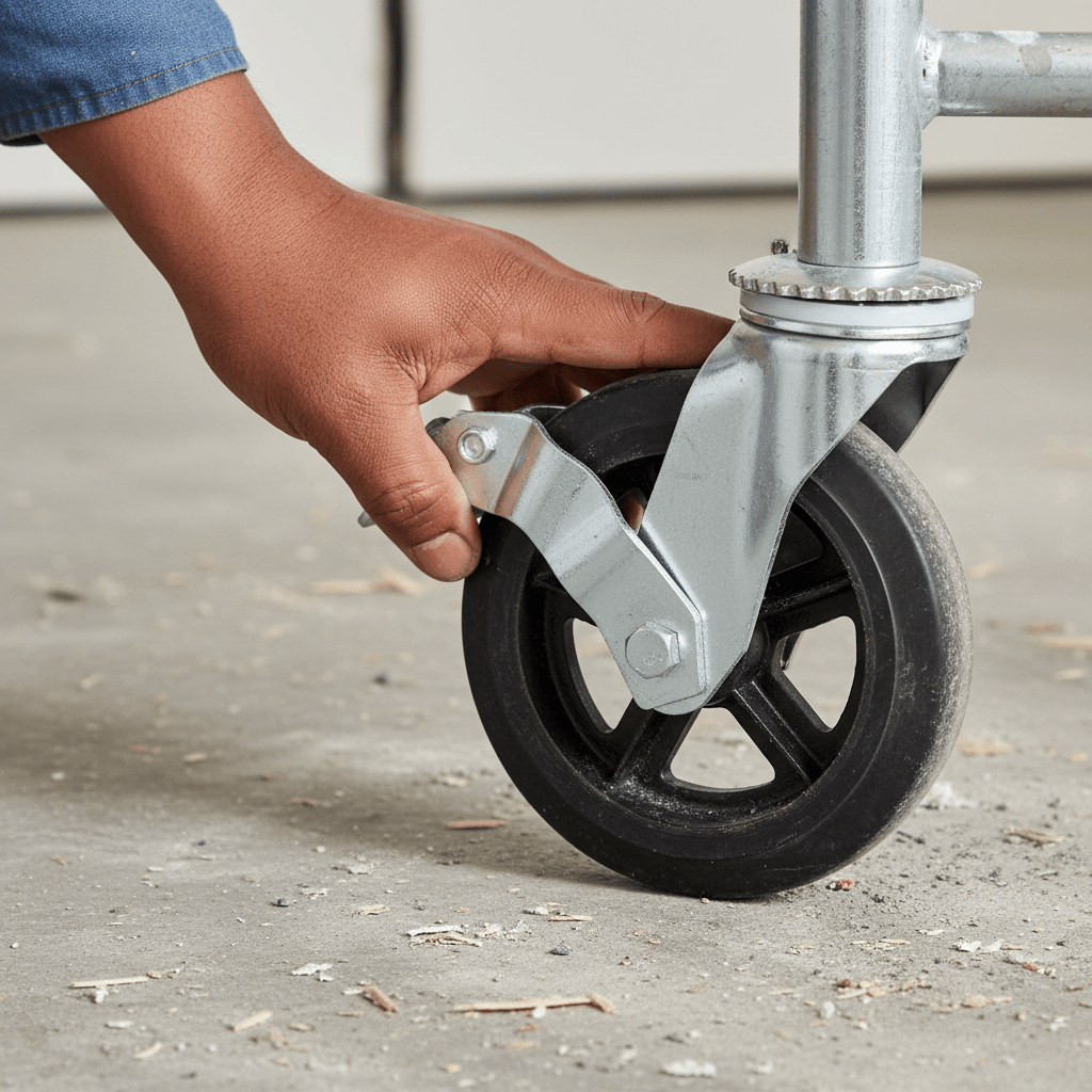 JIB JIB Heavy-Duty Scaffold Caster Wheel for Mobile Scaffolding