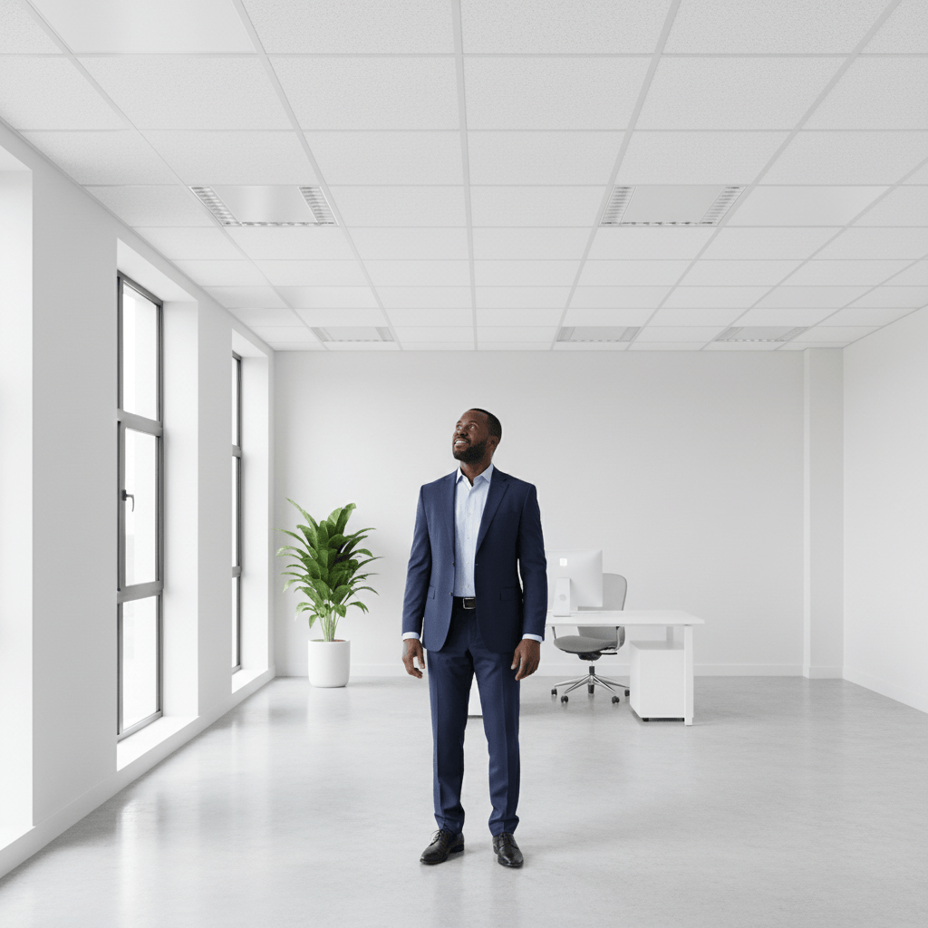 JIB JIB Vinyl Gypsum Ceiling Tiles 60 cm × 60 cm