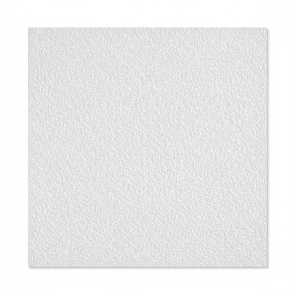 JIB Mineral Fibre Acoustic Ceiling Tile S01 – White Sandy Surface (600 × 600 mm)