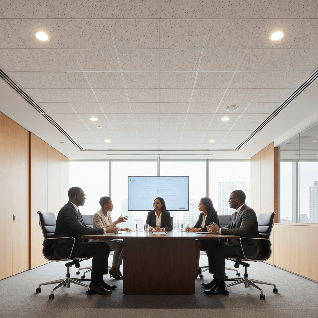 JIB Mineral Fibre Ceiling Tile 600 × 600 mm – P02 Pinhole Acoustic Design