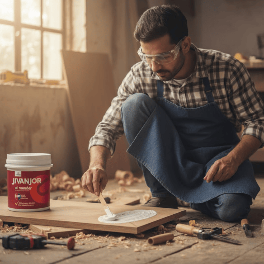 Jivanjor Adhesive & Glue Jivanjor Vamicol All Rounder Synthetic Multi Purpose Resin Bucket Adhesive - 20kg