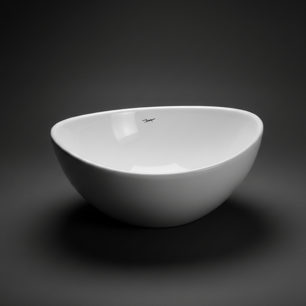JQ Bathroom Sink Jaquar Table Top Oval White Continental Wash Basin - CNS-WHT-903