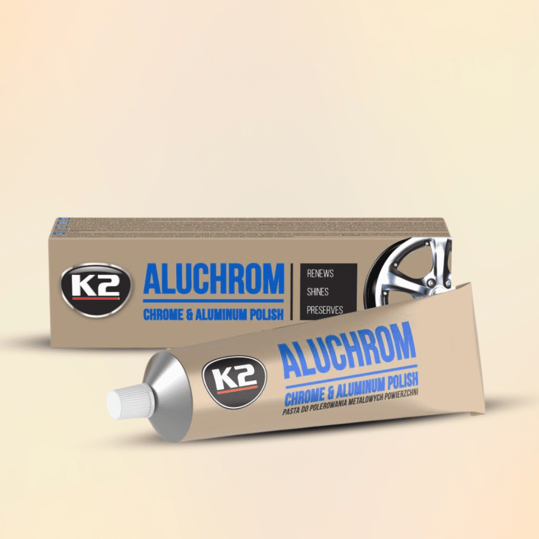 K2 Cleaning & Detailing K2 Aluchrom Chrome and Aluminium Metal Polish - 120g