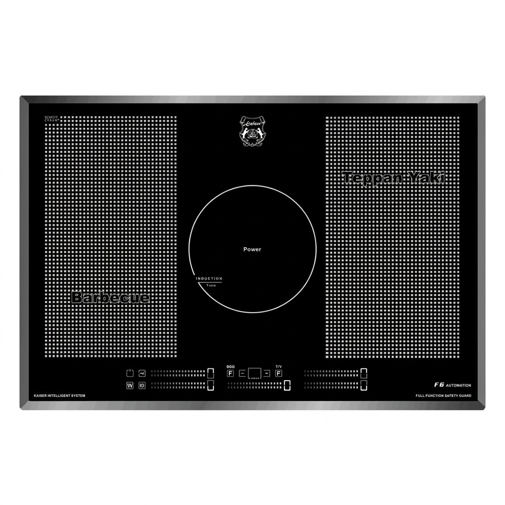 Kaiser La Perle 77cm induction hob on white