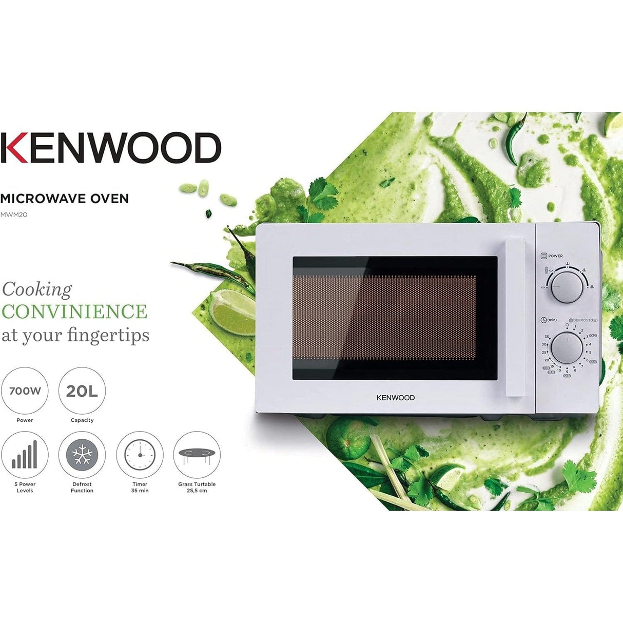 Kenwood Kitchen Appliances Kenwood 20L Microwave Oven 700W - MWM20