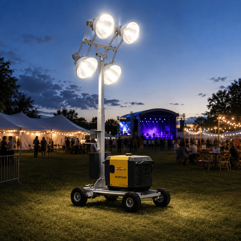 Kipor Welding, Generator & Construction Equipment Kipor Light Tower with 3KVA Gasoline Generator - IGBL3000