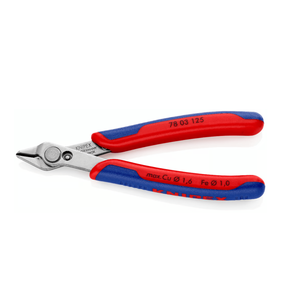 Knipex Hand Tools Knipex 125mm Electronic Super Knips Precision Flush Cutter for Fine Wire & Electronics - K-7803125