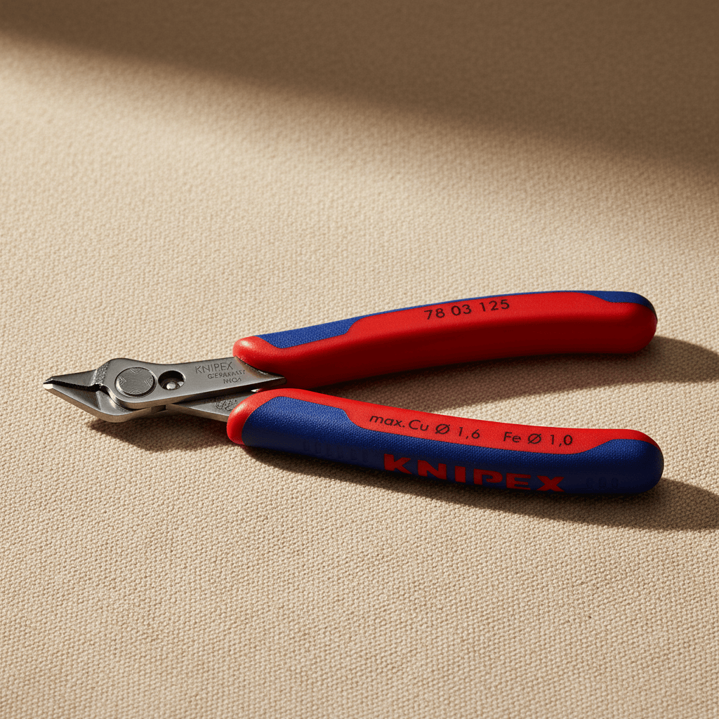 Knipex Hand Tools Knipex 125mm Electronic Super Knips Precision Flush Cutter for Fine Wire & Electronics - K-7803125