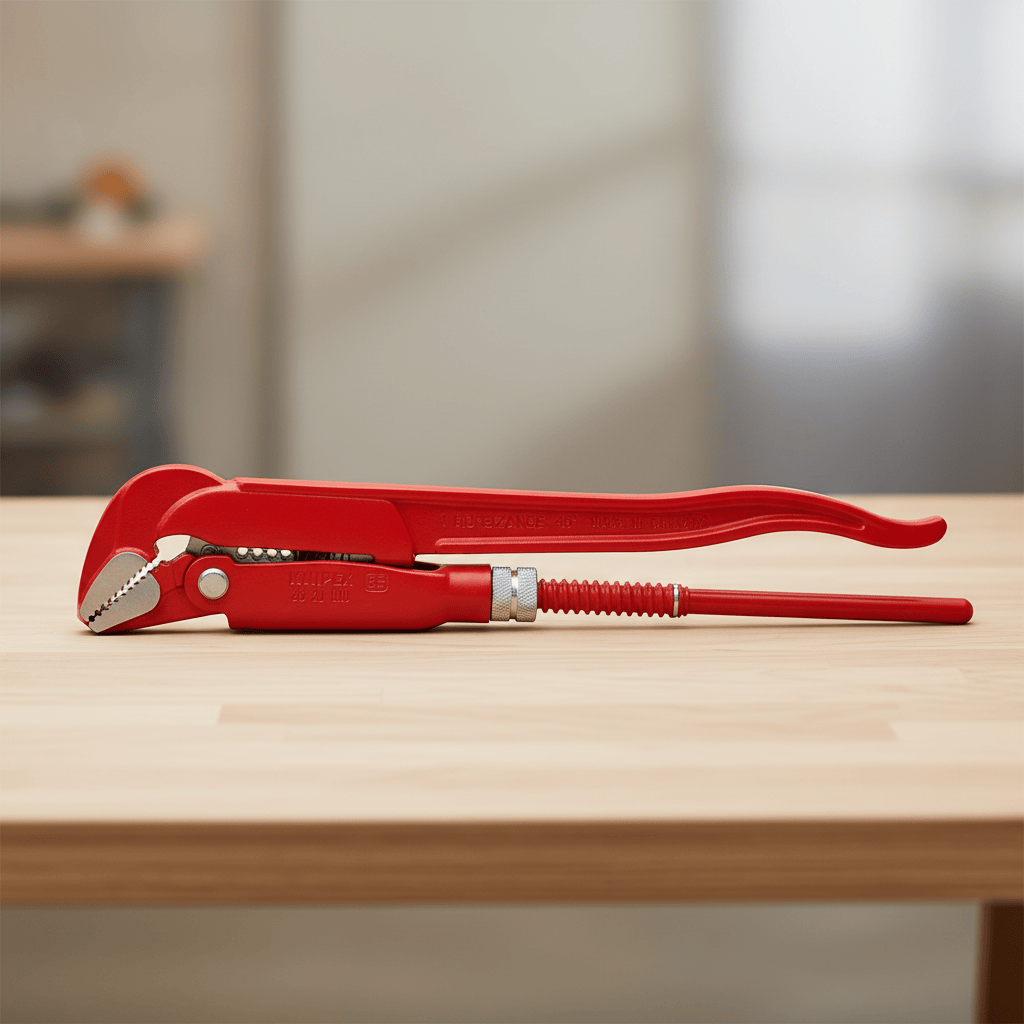 Knipex Hand Tools Knipex 320mm Swedish-Pattern 45° Pipe Wrench for Pipes, Fittings & Nuts up to 42mm - K-8320010